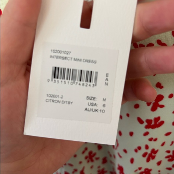 C/MEO Collective Intersect Mini Dress in Citron Ditsy - Picture 4 of 5